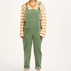 Lucy & Yak original dungaree - organic corduroy - Green Bay - UK16